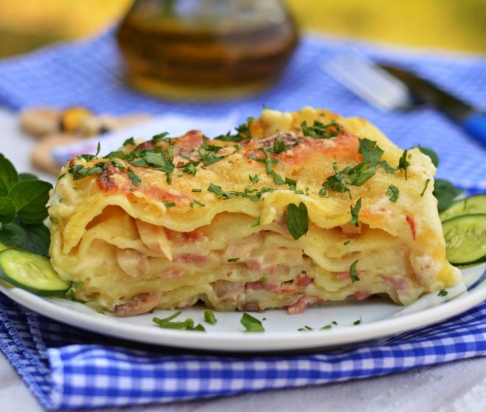 Lasagne carbonara - przepis | WINIARY