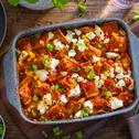 Ravioli-Gemüse Auflauf mit Feta
