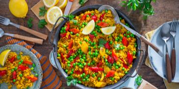 Reis-Gemüse-Pfanne Paella-Style
