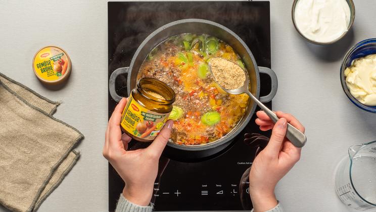 Hackfleisch-Käsesuppe mit Gemüse | maggi.de