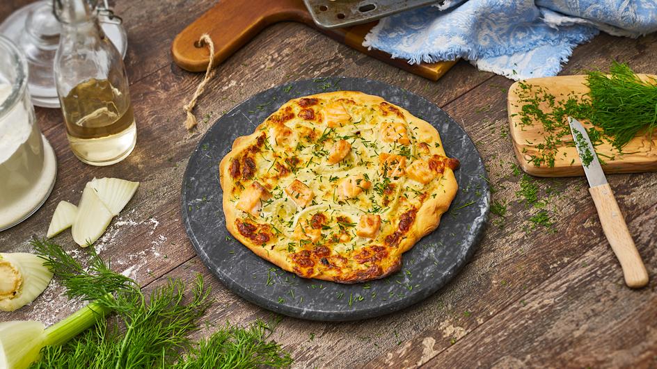 Skandinavische Mini Pizzen mit Fenchel