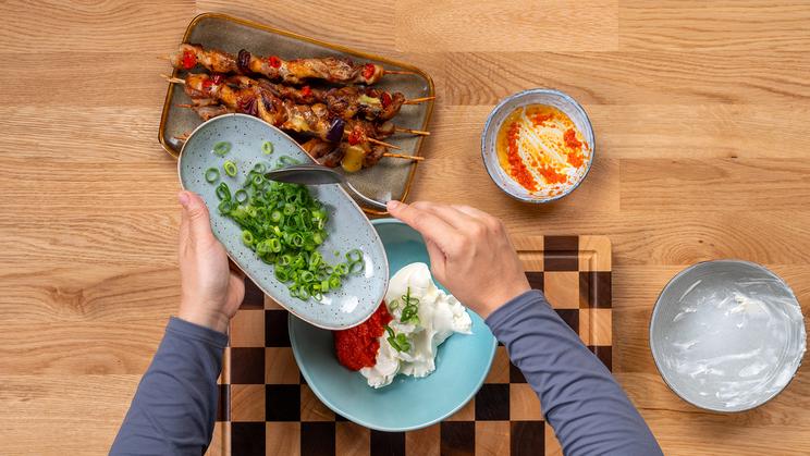 Grillfackeln mit Käse