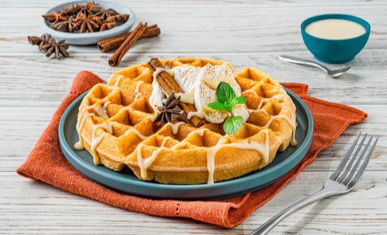 Pumpkin Spice Waffles