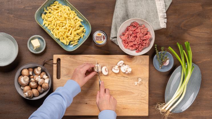 Schnelle Spätzlepfanne mit Hackfleisch