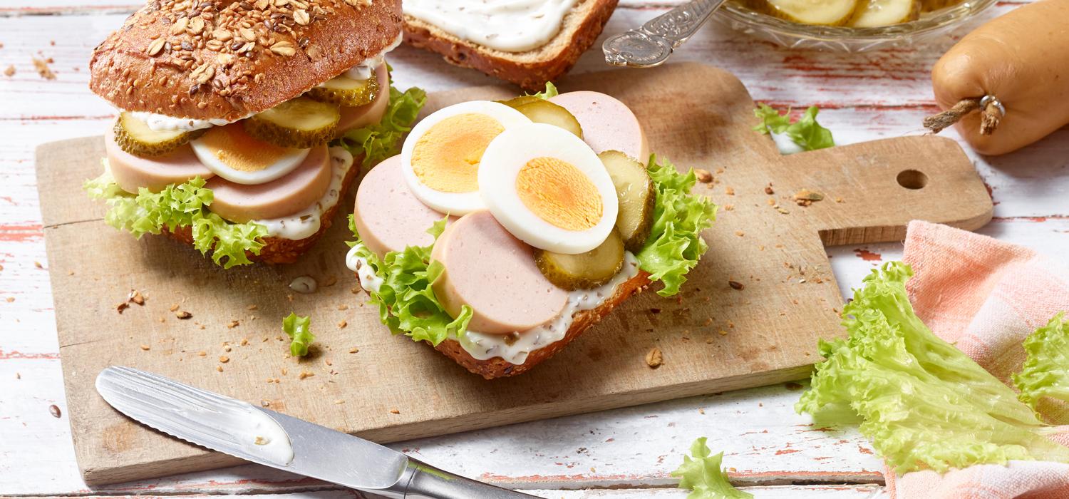 Mehrkornbrötchen mit Fleischwurst | thomy.de