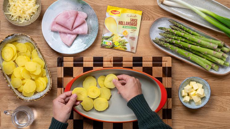 Spargel-Kartoffel-Auflauf