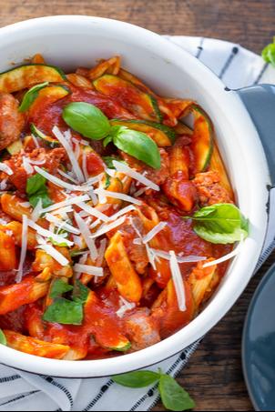 One Pot Pasta mit Salsiccia