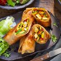 Schnelle Chicken-Wraps in der Heißluftfritteuse