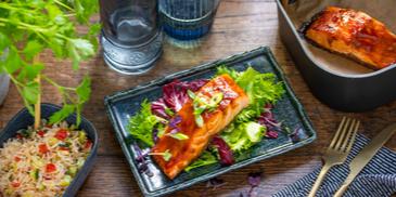 Teriyaki-Lachs im Airfryer
