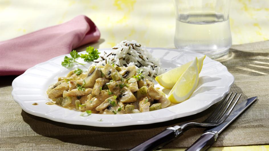 Putengeschnetzeltes Stroganoff Art