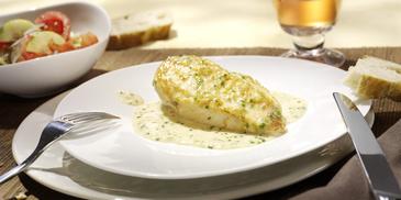 Gratiniertes Schnittlauch-Hähnchen