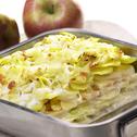 Kartoffel-Gratin mit Lauch und Apfel