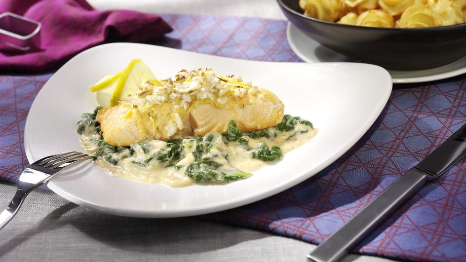 Lachs-Spinat-Gratin