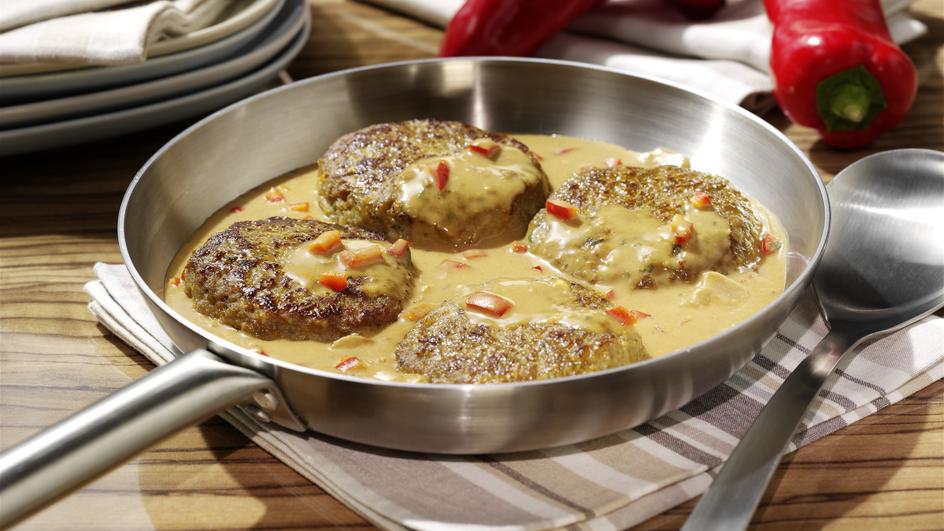Frikadellen mit Jäger-Paprika-Sauce