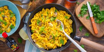 Kürbis-Spätzle-Pfanne