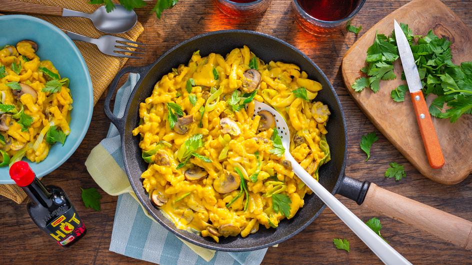 Kürbis-Spätzle-Pfanne