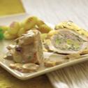 Gefüllte Schnitzeltaschen