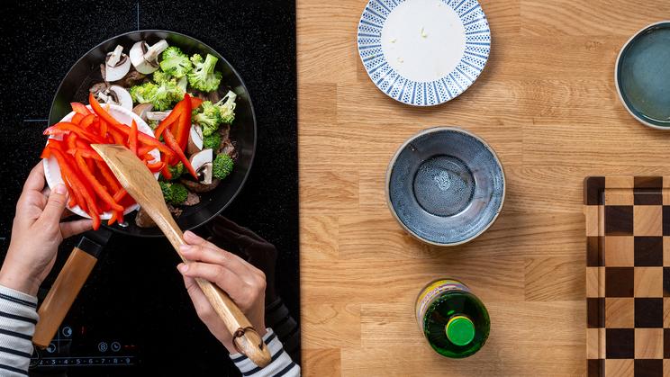 Teriyaki-Rindfleisch mit Gemüse