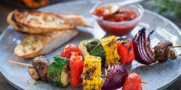 Gemüse-Grill-Spieß