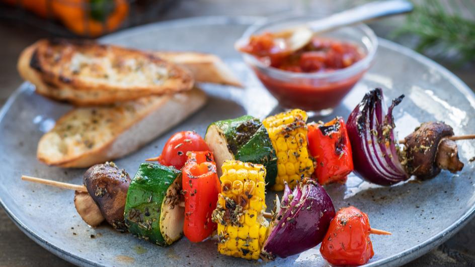 Gemüse-Grill-Spieß