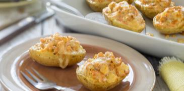 Gefüllte Lachskartoffeln