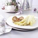 Spargel mit Schweinemedaillons und Sauce à la Béarnaise