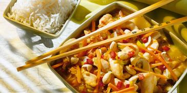 Chinesische Geflügelpfanne