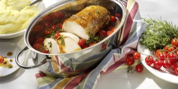 Sommerbraten mit Tomaten und Kräutern