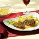 Rinderrouladen mit Rucola-Parmesanfüllung