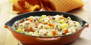 Kartoffel-Sauerkraut-Pfanne