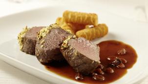 Rinderfilet mit Bratapfelkruste
