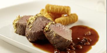 Rinderfilet mit Bratapfelkruste