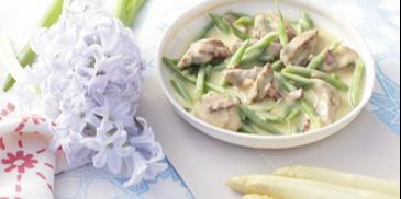 Deftige Rinderfilet-Pfanne mit Spargel