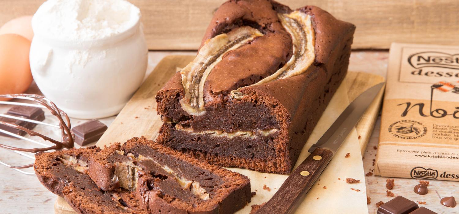Gâteau chocolat noir banane NESTLE DESSERT