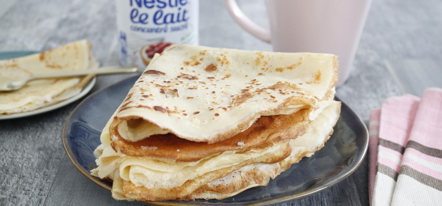 Crêpes faciles au lait concentré Thermomix