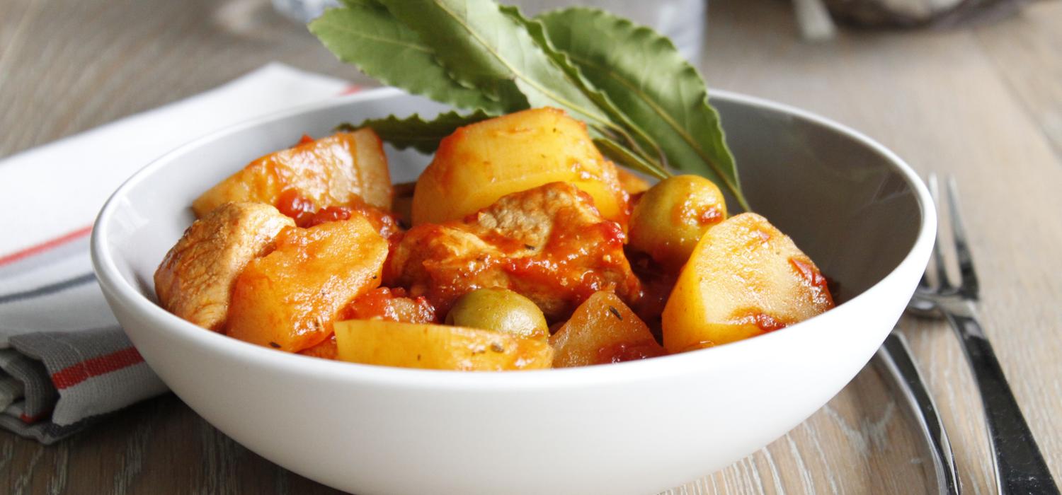 Sauté De Porc Aux Olives Et Pommes De Terre