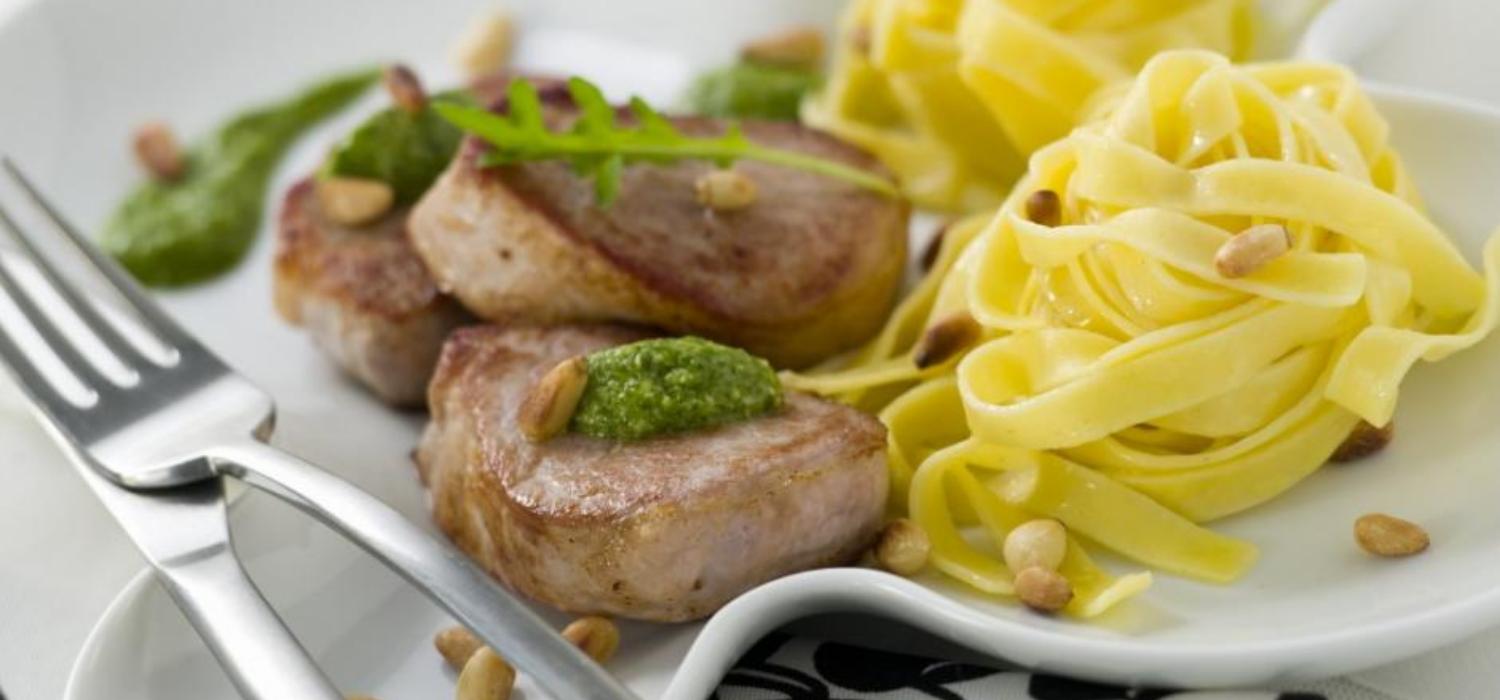 Filet mignon au pesto de roquette et sauce citron MAGGI