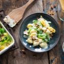 Gnocchi-Gratin mit Pilzen und Broccoli