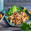 Cremiges Geschnetzeltes mit Champignons