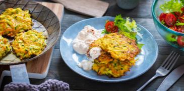 Zucchini-Möhren-Rösti