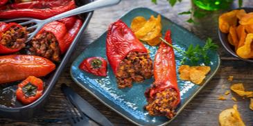 Gefüllte Spitzpaprika mit Mexikanischer Bolognese