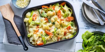 Buntes Gemüsegratin