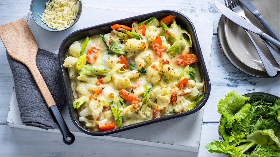 Buntes Gemüsegratin