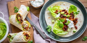 Chili-Wraps mit Avocado