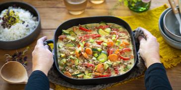 Hackfleisch-Gemüse-Pfanne