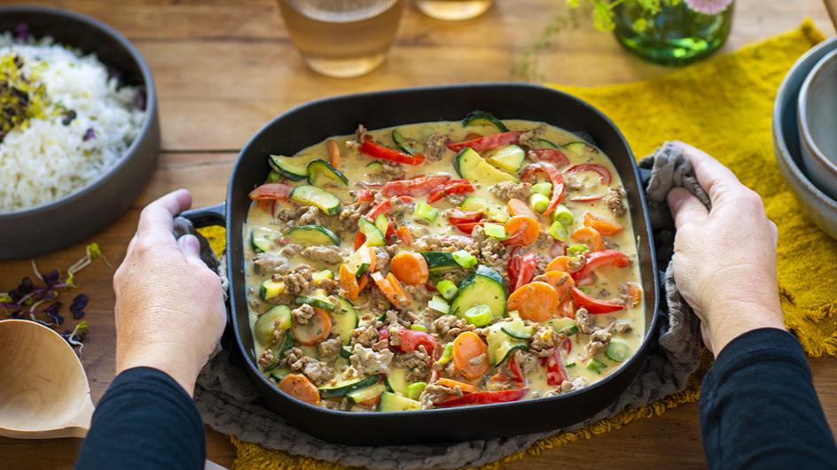 Hackfleisch-Gemüse-Pfanne