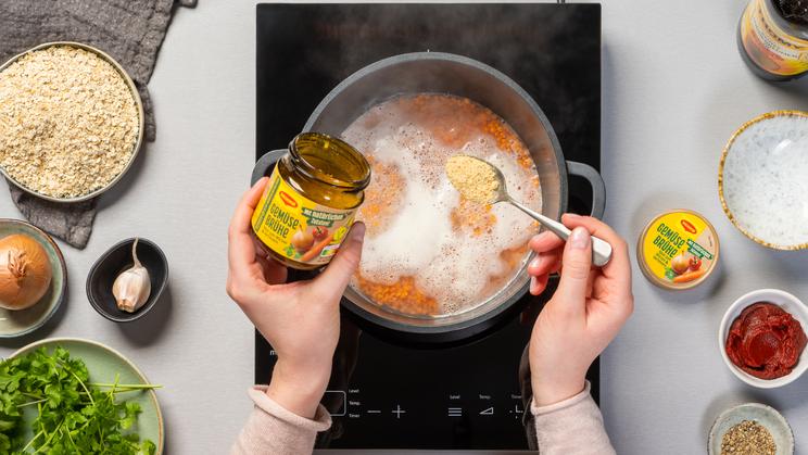 Linsen-Burger mit veganer Mayo