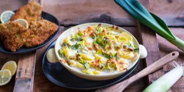 Kartoffel-Gratin mit Lauch