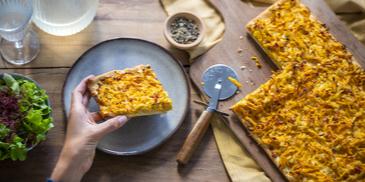 Zwiebel-Kürbis-Kuchen