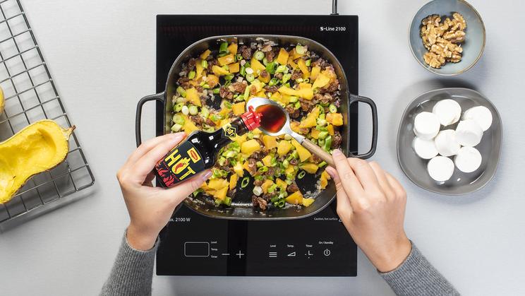 Überbackener Butternut-Kürbis